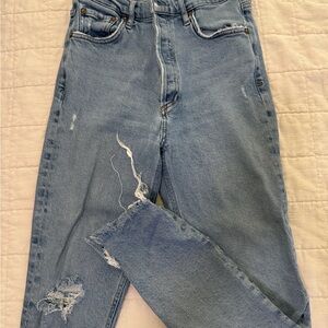 Agolde High Rise Distressed Women Skinny Jeans
